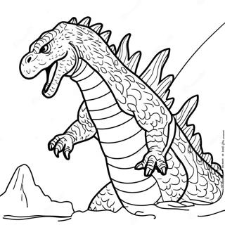 Page À Colorier Godzilla 61-52