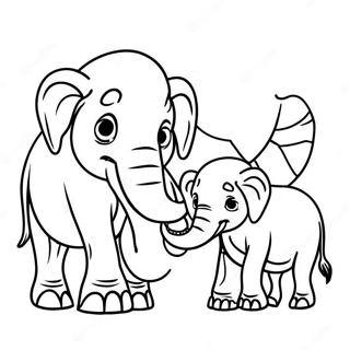 Mamut Ailesi Boyama Sayfası 6241-4981