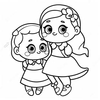 かわいい最高の姉のぬりえページ 63294-50084