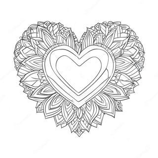 ダイヤモンドハートのぬりえページ 63383-50155