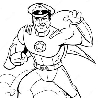 Kaptein Mann I Aksjon Fargeleggingsark 63664-50387