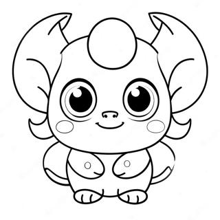 صفحة تلوين أوني لطيف بعينين كبيرتين 65154-51574