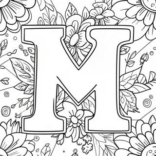 खुश अक्षर एच रंग भरने वाला पृष्ठ 651-522