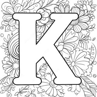 खुश अक्षर एच रंग भरने वाला पृष्ठ 651-524