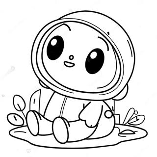 Schattige Among Us Dood Lichaam Kleurplaat 65324-51706