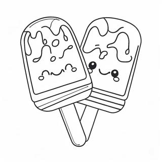 얼음 막대 색칠 공부 페이지 6540-5200