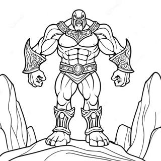 หน้าระบายสีไททันมืดที่น่ากลัว 65474-51820