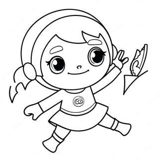 Página Para Colorir Da Wordgirl Em Ação 65784-52069