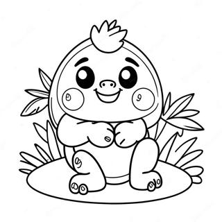 Sød Kakamora Med Kokosnød Malebog 66054-52288