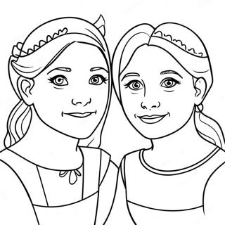 Three Sisters Coloring Page 67404-53333