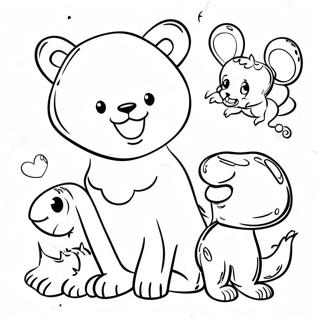 صفحات تلوين ممتعة مع الحيوانات 6781-5397