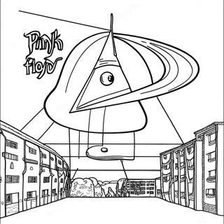 หน้าระบายสีปกอัลบั้ม Pink Floyd ที่มีสีสัน 69195-54765