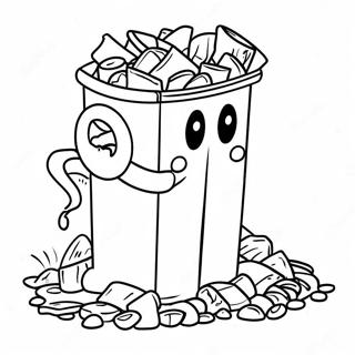 Vies Garbage Pail Kleurplaat 70395-55731