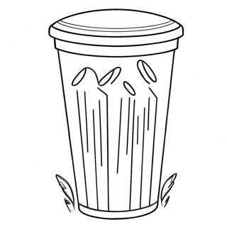 Pagina Da Colorare Del Cestino Della Spazzatura 72454-57364