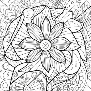 Раскраска Цветных Узоров Вертушек 73134-57902