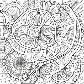 Раскраска Цветных Узоров Вертушек 73134-57903