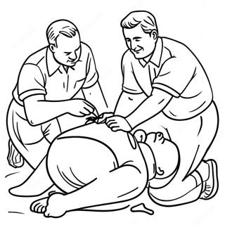Cpr Techniques Coloring Page 73494-58196