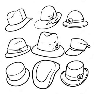 帽子涂色页 7410-5903