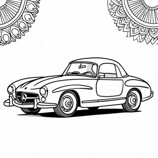 Pagini De Colorat Mașină Clasică Mercedes 8041-6401
