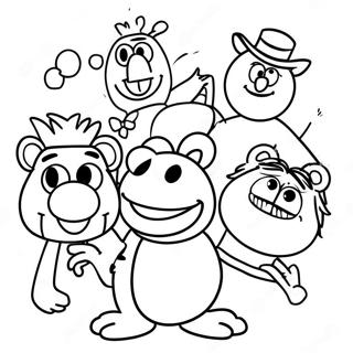 मप्पेट्स रंग भरने वाला पृष्ठ 8210-6534