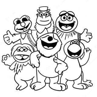 मप्पेट्स रंग भरने वाला पृष्ठ 8210-6536