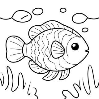 Söpö Kala Uiskentelee Värityssivu 8611-6852