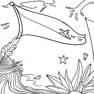 หน้าระบายสีธงเปอร์โตริโก 9210-7320