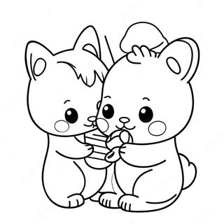 Bedårende Calico Critters Leger Sammen Malebog 9721-7826