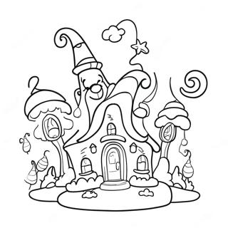 Whoville Huizen Kleurplaat 9770-7863