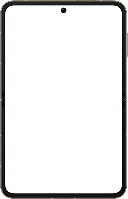 HUAWEI Pura X 展开态正面图,展示16:10的阔型屏