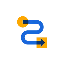 Process flow arrow illo.