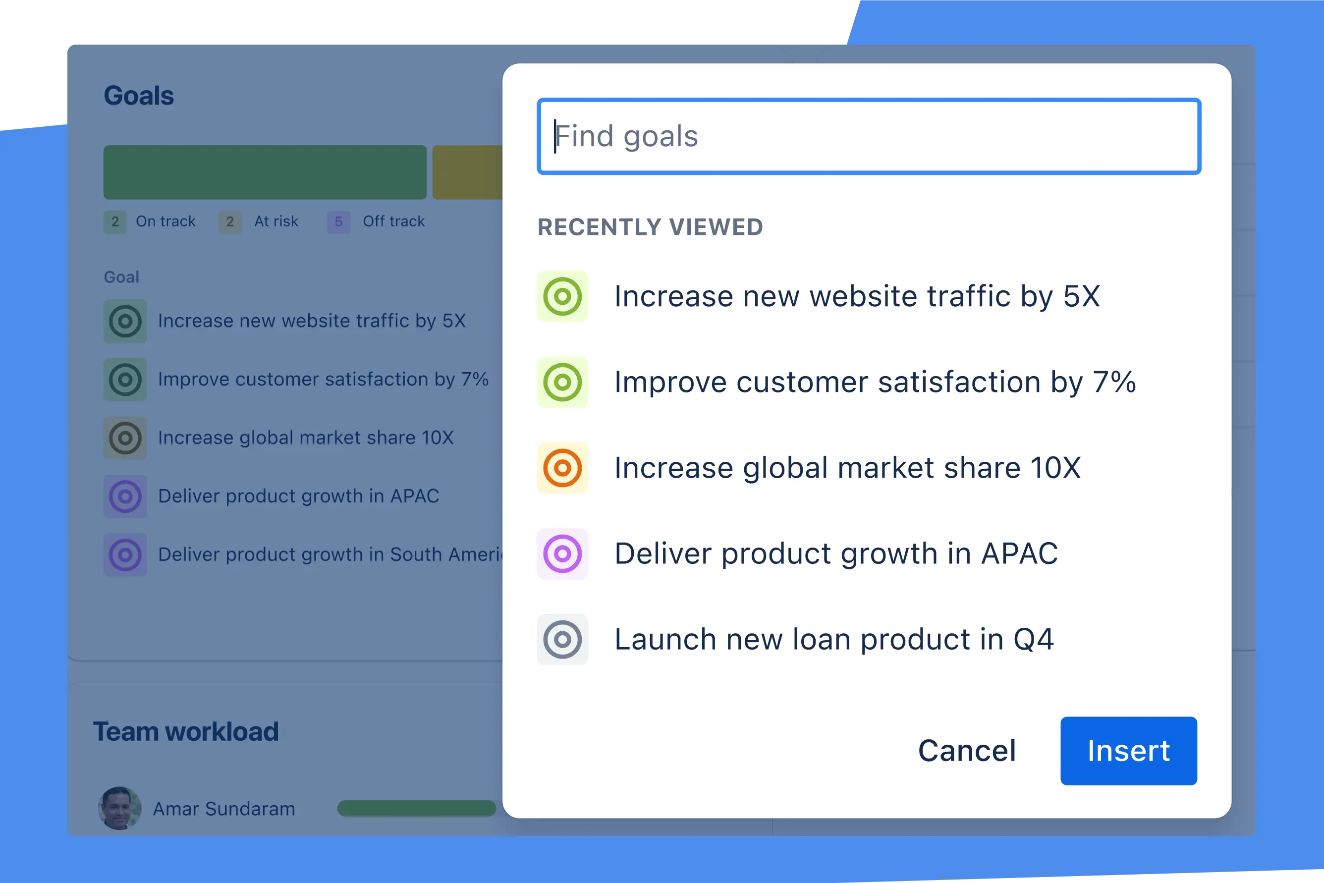 Widok wyszukiwania w Jirze pozwalający wyszukać różne cele