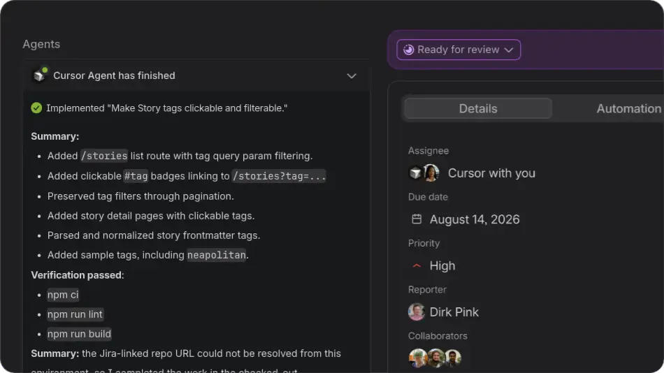 See the actions your agents took and the decisions they made. Review the full session history, catch drift early, and correct as needed.