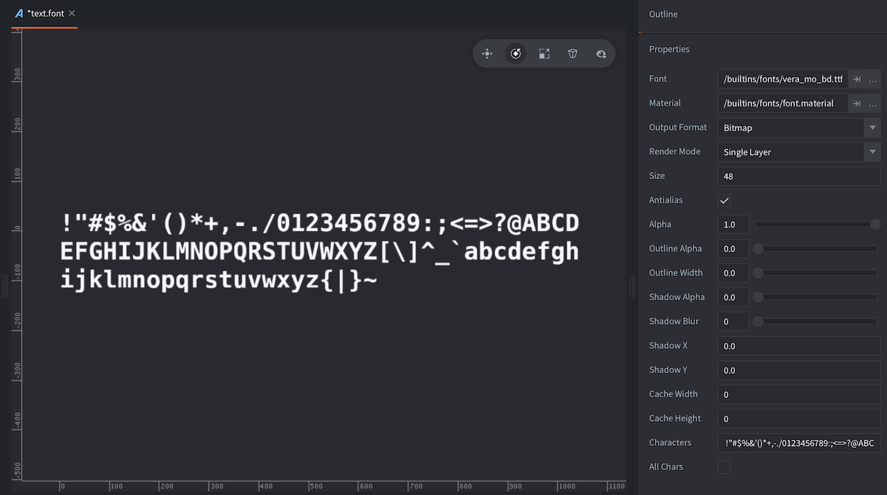 New font