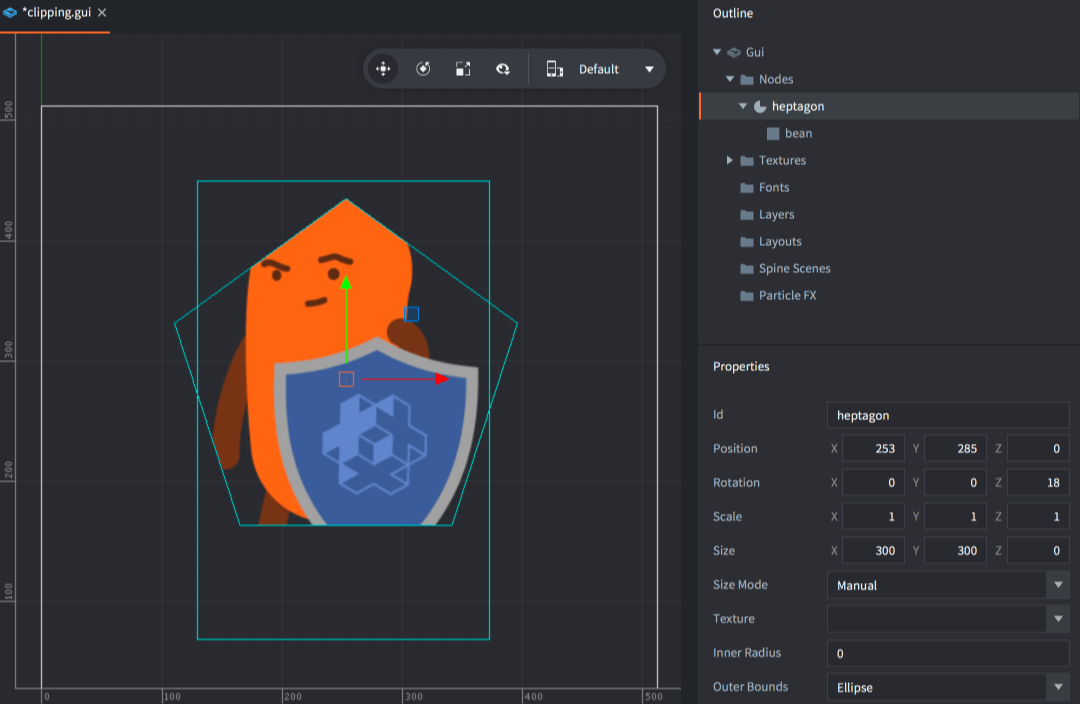 Create clipping