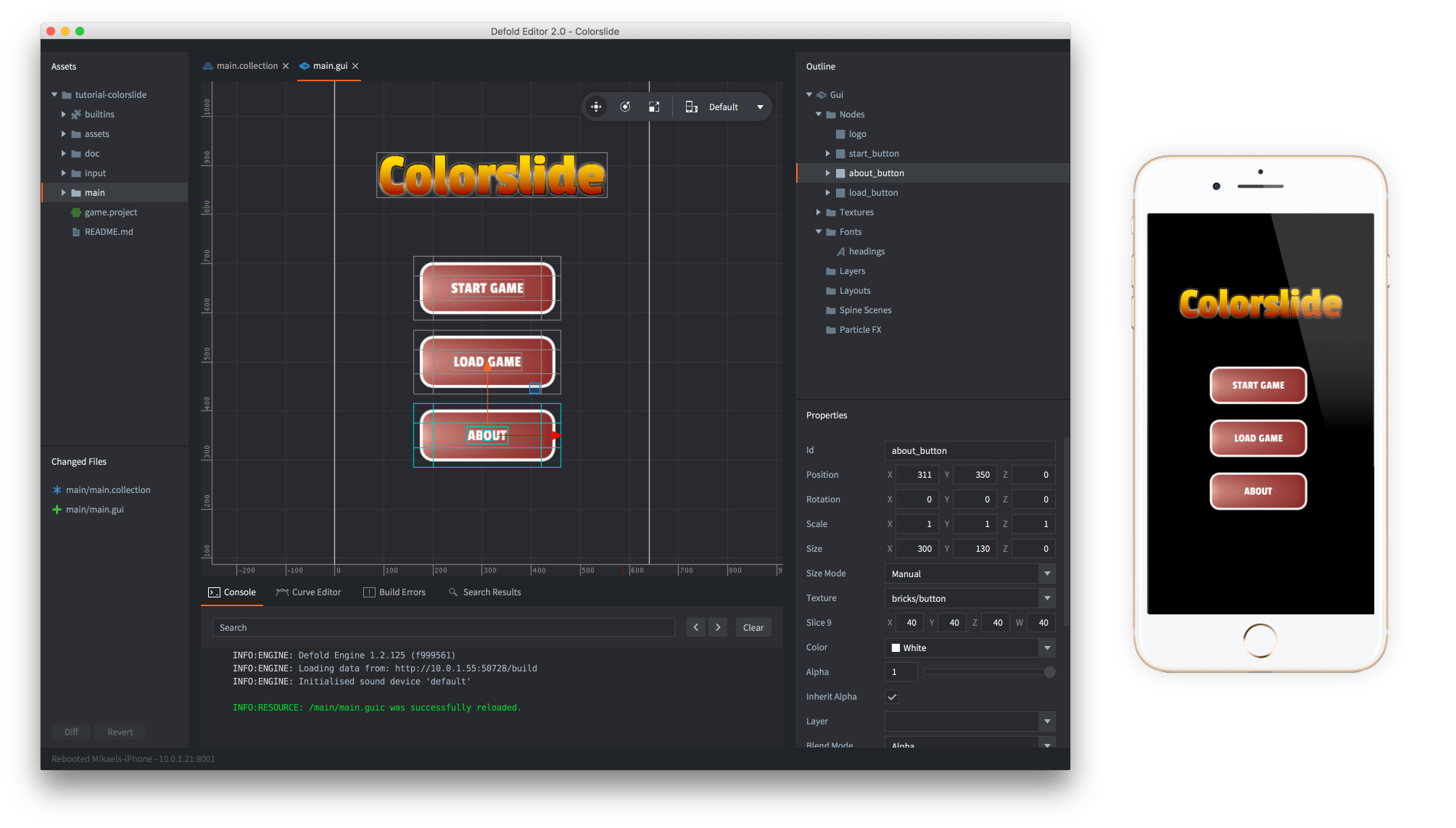 reloaded gui
