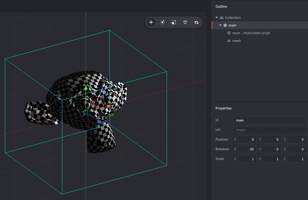 Mesh in game object