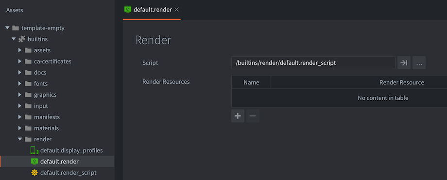Wbudowany render