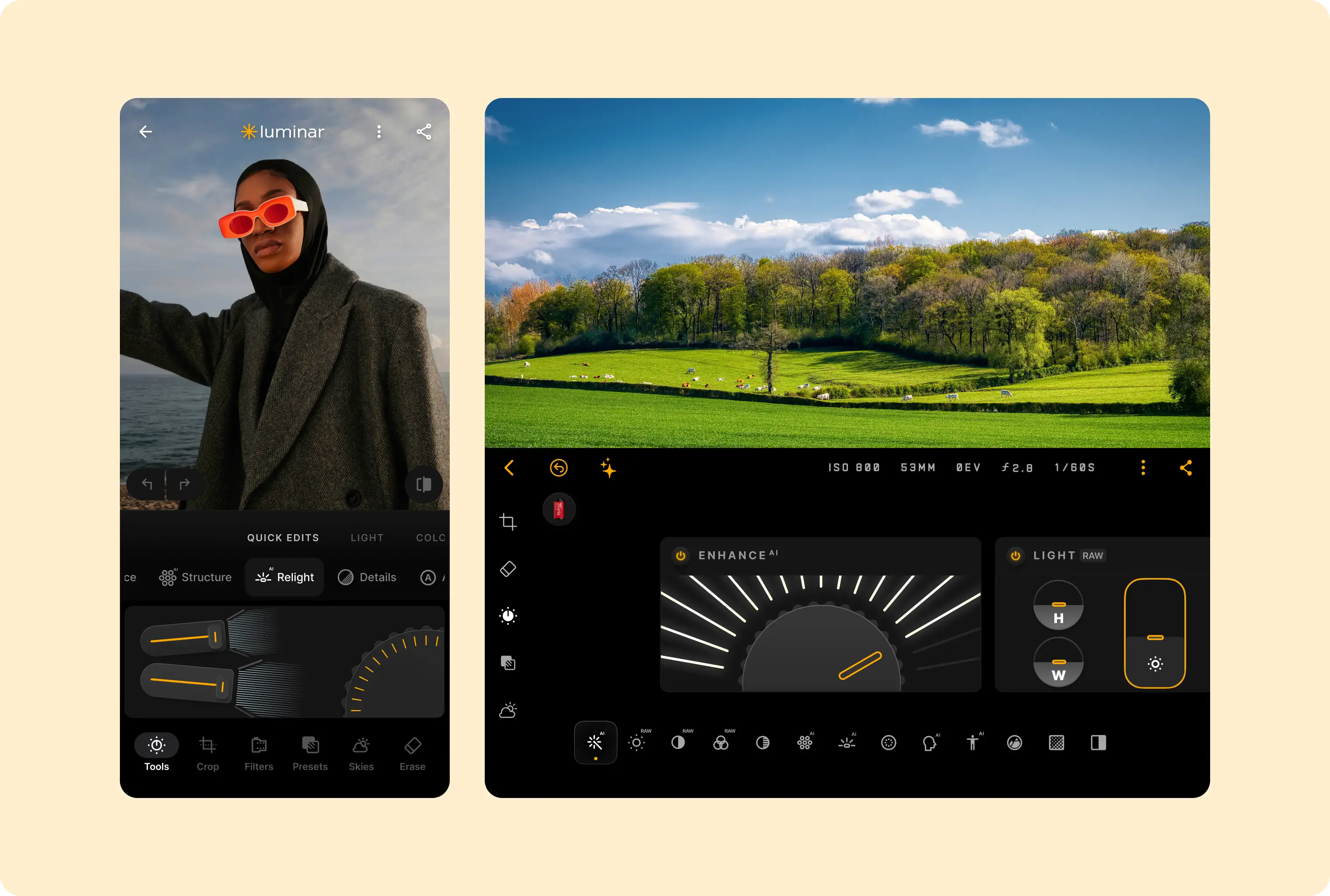 Luminar across device sizes