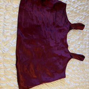 3xl Satin cami top with ribbon bow detail