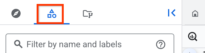 Highlighted button for the Classic Explorer pane.