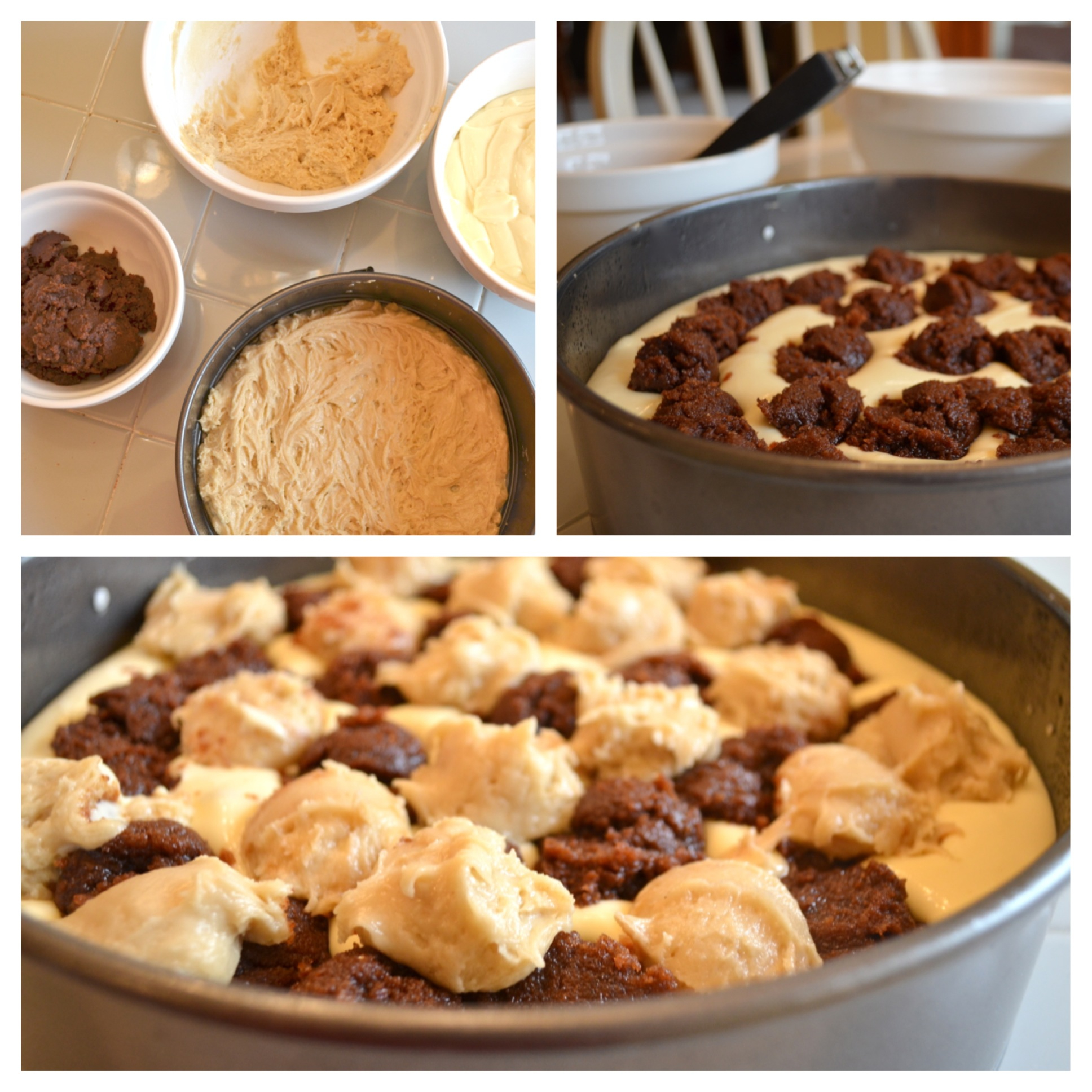Cinnamon Roll Cheesecake - steps