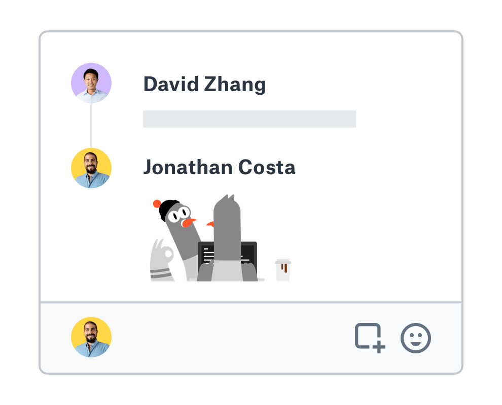Users collaborating with feedback on a shared document