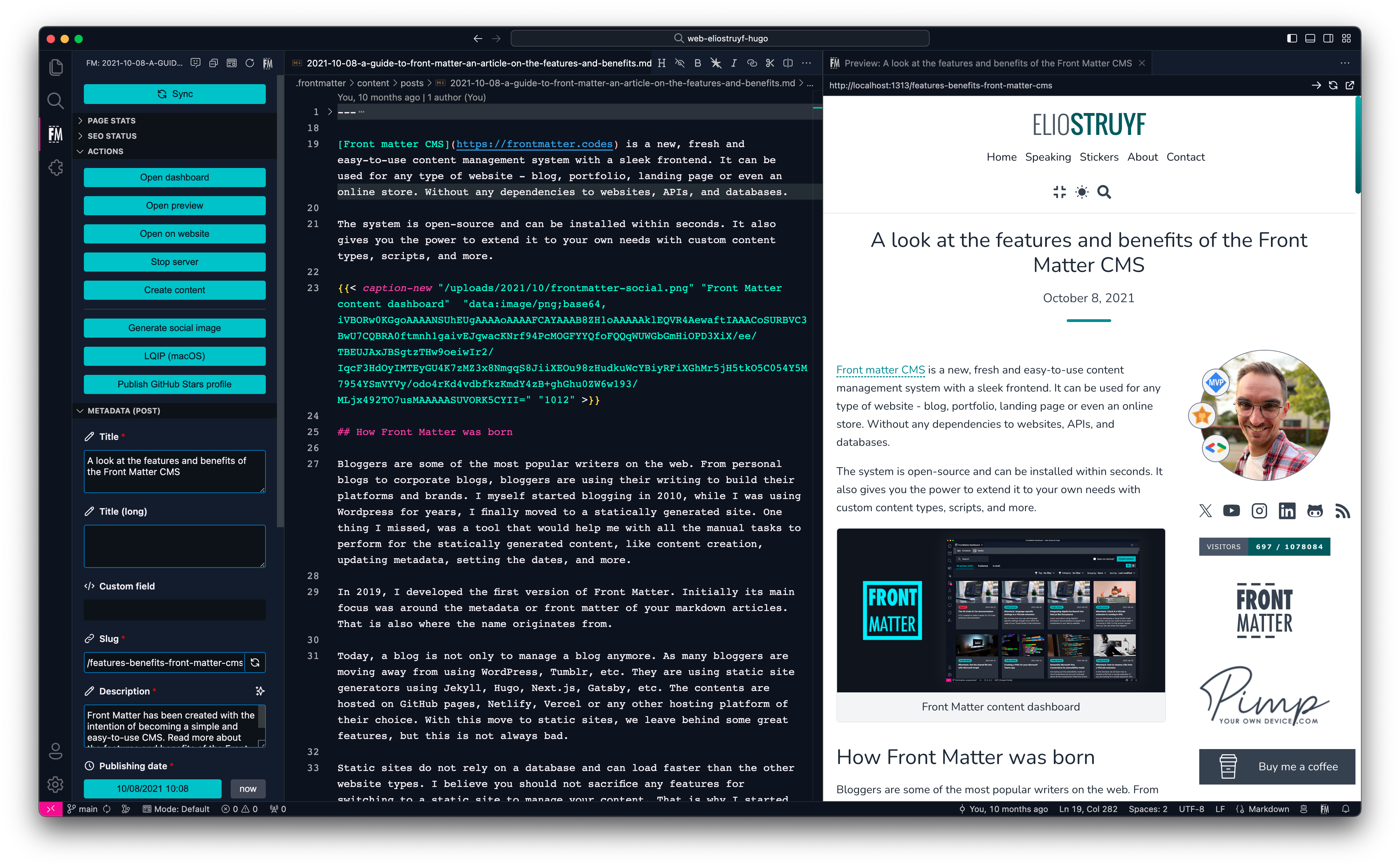 Site preview