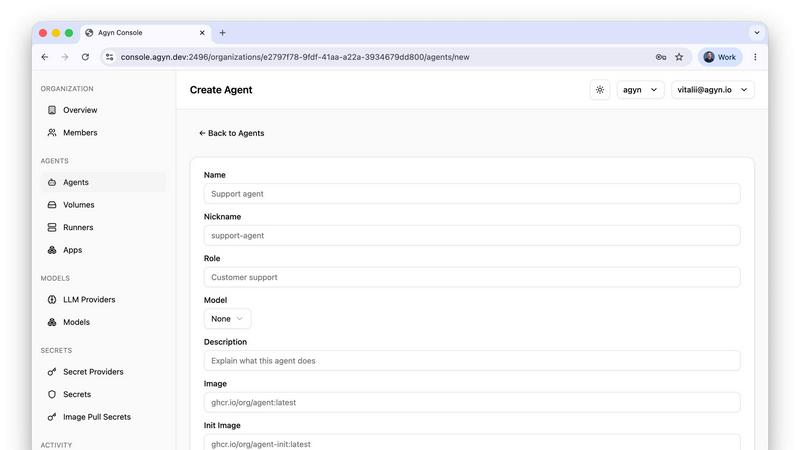 Agyn screenshot