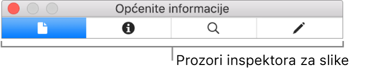 Prozori inspektora slike.