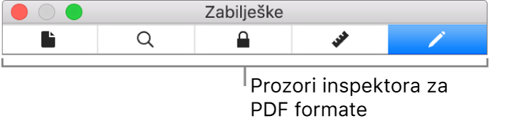 Prozori inspektora PDF-a.