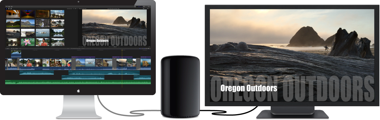 Contenido del visor en un monitor HDMI externo