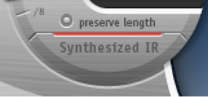 The Space Designer Synthesized IR button.