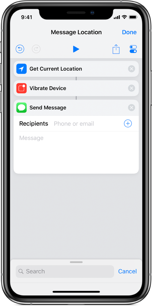 Ukázka akcí, které nemění obsah, ale předají ho dál do dalších akcí
